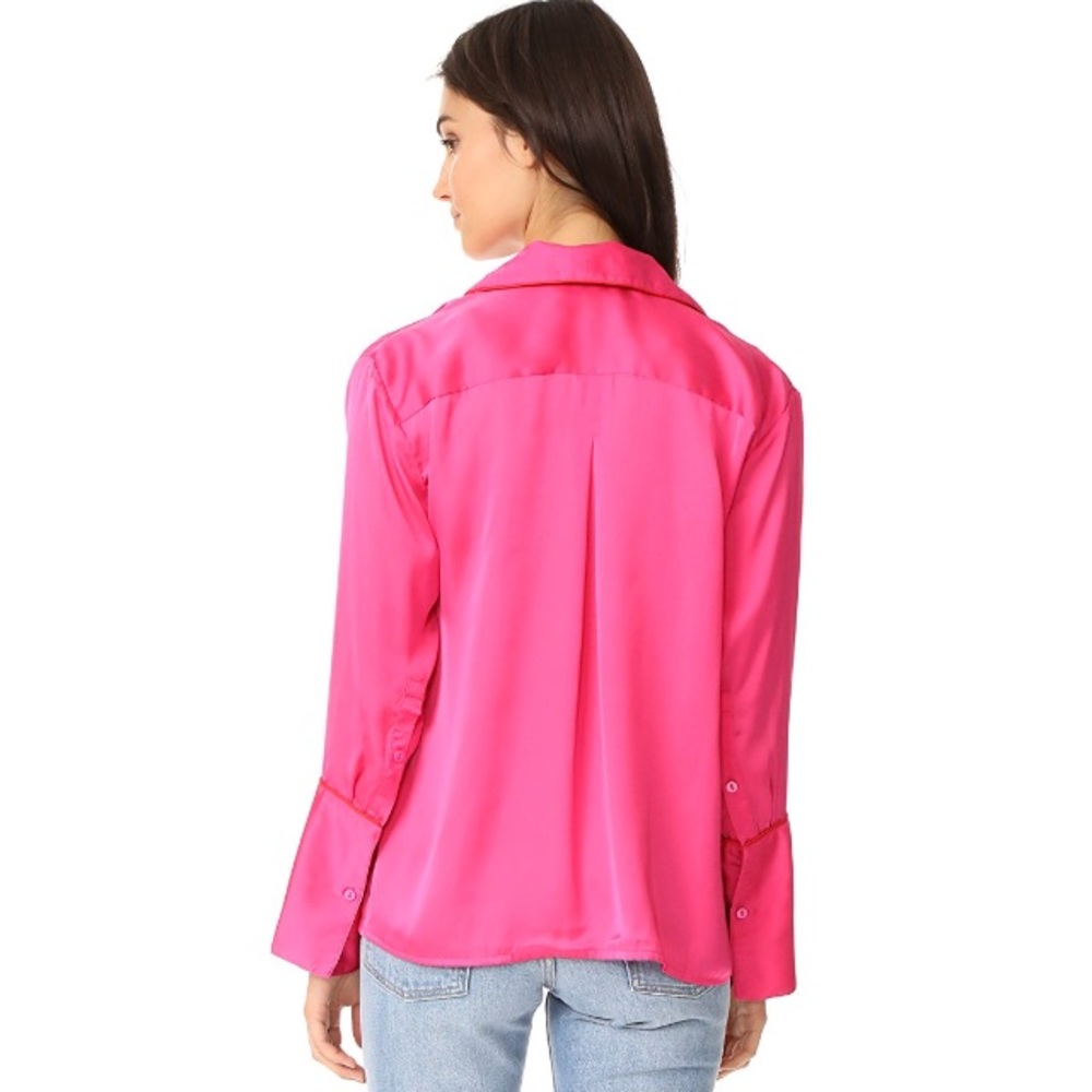 NWT Rachel Antonoff Silk Pajama Blouse - Picture 2 of 6